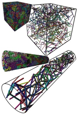 MD image of polymer entanglement network